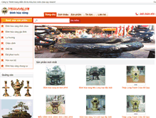 Tablet Screenshot of dinhhoavang.com